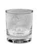 Mr. & Mrs. Panda Whiskey Glas Sternzeichen Löwe mit Spruch in Transparent