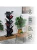relaxdays Bücherregal in Schwarz - (B)51 x (H)138 x (T)25 cm