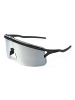 YEAZ SUNSHADE sport-sonnenbrille black/silver in schwarz / silber