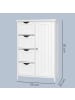 VASAGLE Badezimmerschrank Sofie in Weiß - (B)30 x (H)82 x (T)55 cm