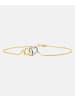 Diamant L'éternel Armband aus 375 Gelbgold mit 0.02 Karat Diamant
