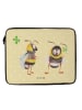 Mr. & Mrs. Panda Notebook Tasche Hummeln Kleeblatt ohne Spruch in Gelb Pastell