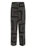 Soaked in Luxury Casual Hose SLTopaz Casual fit in Black w Oatmeal Monogram