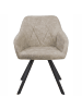 Beliani 2er-Set Esszimmerstuhl MONEE in Beige/Schwarz