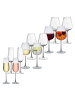Villeroy & Boch 12er Set Wein- und Sektgläserset Rose Garden transparent in transparent