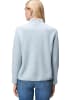 Zero  Strickpullover mit Stehkragen in Light Blue Melange