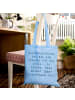 Mr. & Mrs. Panda Shopper Spruch Selbstreflexion Spiegel mit Spruch in Sky Blue