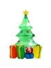 HOMCOM Aufblasbarer Weihnachtsbaum-75L x 65B x 150H cm-Mehrfarbig