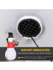 Outsunny Aufblasbare Weihnachtsdekoration-103L x 70B x 180H cm-Weiß