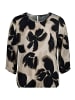 Betty Barclay Schlupfbluse mit 3/4 Arm in Beige/Schwarz