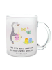 Mr. & Mrs. Panda Glas Pinguin Eier suchen mit Spruch in Transparent