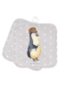Mr. & Mrs. Panda 2er Set Topflappen  Wenn Papa es nicht reparier... in Grau Pastell