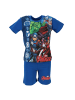 Avengers Avengers Kurzarm-Schlafanzug für Kinder 100% Baumwolle, Shortama-Design in Blau