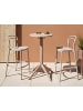 Beliani Stehtisch LEGRENA in Beige - (W) 60 x (H) 111 x (L) 60 cm