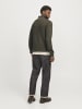 Jack & Jones Strickjacke mit Viertelreißverschluss in Olive Night