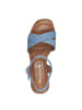 Tamaris Plateau Sandaletten in Blau