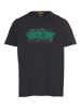 Camel Active T-Shirt aus reiner Baumwolle mit Rundhalsausschnitt in Navyblau