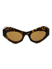 Pucci Frauen Sonnenbrille Katzenauge Braun