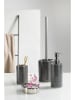 Wenko WC-Garnitur Mod. Nuria Silber/Anthrazit, WC-Garnitur Nuria Silber/Anthrazit in Greau