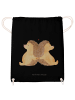 Mr. & Mrs. Panda Stoffbeutel Igel händchenhaltend ohne Spruch in Schwarz
