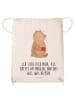 Mr. & Mrs. Panda Jutebeutel Bär Morgenkaffee mit Spruch in Creme