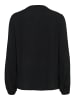 Kaffe Langarm-Bluse KAmathilde Loose fit in Black Deep