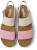 Camper Riemchensandalen " Oruga " in Rosa - Weiß