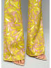 Alba Moda Hose mit grafischem Print in beige / limette