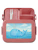 Mr. & Mrs. Panda Lunch Box Wal Konfetti Design ohne Spruch in Rot Pastell