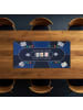 relaxdays Pokermatte in Blau - 120 x 60 cm