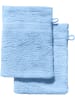 REDBEST Frottier Waschhandschuh 2er-Pack Chicago in hellblau