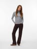 Vero Moda Strickpullover in Medium Grey Melange