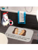 Mr. & Mrs. Panda Badezimmerteppich Igel Liebe mit Spruch in Grau Pastell