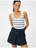 KOTON Tanktop in Marineblau Gestreift