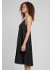 Urban Classics Urban Classics Damen Ladies Viscose Satin Slip Dress in black
