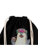 Mr. & Mrs. Panda wander rucksack Pinguin Kokosnuss mit Spruch in Schwarz