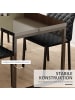 HOMCOM Esszimmerstühle-41L x 50B x 91H cm-Schwarz