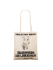 Mr. & Mrs. Panda Tote Bag Goldschmiedin Leidenschaft mit Spruch in Creme
