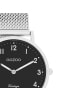 Oozoo Analog-Armbanduhr Oozoo Vintage Series silber mittel (ca. 32mm)