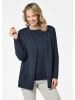 GOLDNER Kurzgröße:  Kaschmirstrickjacke Langarm Feinstrick-Cardigan in marine