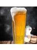 Mr. & Mrs. Panda Bierglas Blume Mohnblume mit Spruch in Transparent