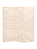 Beliani Büro-Raumteiler FUTURA in Beige/Weiß - (W) 180 x (H) 180 x (L) 2 cm