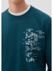 s.Oliver Sweatshirt in 69D1_dunkles türkis