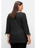 sheego Shirt in schwarz