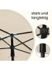 SONGMICS Sonnenschirm Sheld in Beige - (D)200 x (H)215 cm
