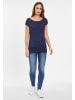 LASCANA Longshirt in marine-gepunktet