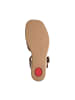 Tamaris Ledersandalen mit Keilabsatz – Comfort Nut Nappa