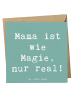 Mr. & Mrs. Panda Klappkarte Spruch Magische Mama mit Spruch in Meeresbrise