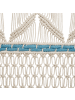 Beliani Wandbehang KALADY in Beige/Blau - (W) 66 x (H) 141 x (L) 1 cm Vertikal
