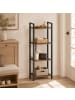 VASAGLE Regal Barnet in Vintage-Braun - (B)24 x (H)107 x (T)40 cm